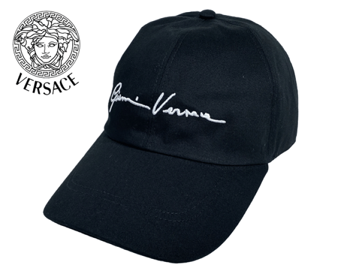 Versace ブラック キャップ サイズ57