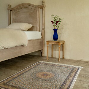 【アウトレット商品】【本場イラン産】80×120cm ペルシャ絨毯(機械織) 玄関マットサイズL(送料無料 かわいい おしゃれ 絨毯 ラグ バンブーシルク モーダル ペルシャ)◆CH35_1200