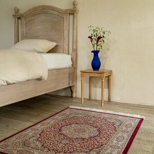 【本場イラン産】80×120cm ペルシャ絨毯(機械織) 玄関マットサイズL(送料無料 かわいい おしゃれ 絨毯 ラグ バンブーシルク モーダル ペルシャ)◆CH40_1200