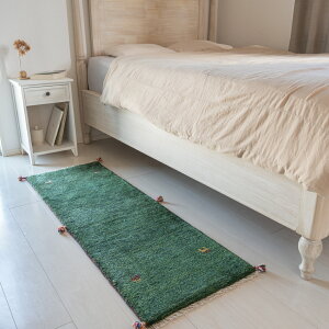 【本場イラン産】ギャッベ 48×143cm ランナー(細長い)(送料無料 手織り 天然染料 かわいい おしゃれ 廊下 絨毯 ラグ ウール100% ペルシャ ギャベ Gabbeh)