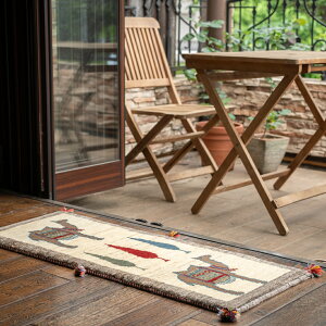 �y�{��C�����Y�z43×113cm �����i�[�i�ג����j�i�������� ��D�� �V�R���� ���킢�� ������� �O�~ �L�� ���� ���O �E�[��100% �y���V�� �M���x Gabbeh HAJI�� �ӂ��ӂ� ����j