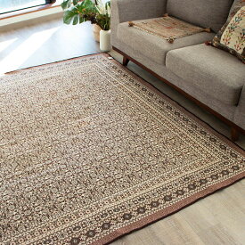 楽天市場 ペルシャ絨毯風 ブラウンの通販