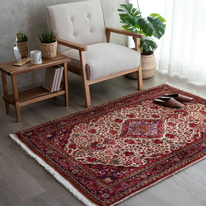 楽天市場】【本場イラン産】108×160cm ペルシャ絨毯 ラグサイズS（送料 