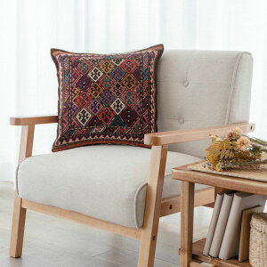 【本場イラン産】45×45cm ミニキリム(送料無料 手織り 天然染料 かわいい おしゃれ 絨毯 ラグ ウール100% ペルシャ)◆KHASHAYAR ハシャーヤル