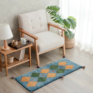 【本場イラン産】ギャッベ 45×110cm 細長Sサイズ(送料無料 手織り 天然染料 かわいい おしゃれ ライナー 絨毯 ラグ ウール100% ペルシャ ギャベ Gabbeh)◆WHINA ホワイナ