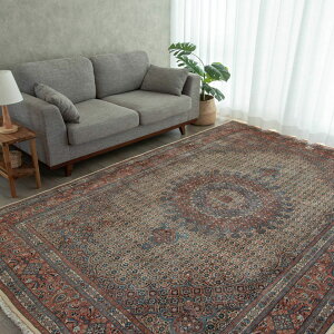【アウトレット商品】【本場イラン産】200×300cm ペルシャ絨毯 ラグサイズLL(送料無料 手織り 天然染料 かわいい おしゃれ 絨毯 ラグ ウール100% ペルシャ)◆MARZENIE マーゼニー
