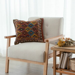 【本場イラン産】46×43cm ミニキリム(送料無料 手織り 天然染料 かわいい おしゃれ 絨毯 ラグ ウール100% ペルシャ)◆KHOSROW ホスロー