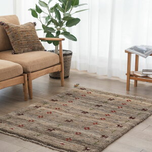 【本場イラン産】98×136cm ギャッベ ラグサイズS(送料無料 手織り 天然染料 かわいい おしゃれ 絨毯 ラグ ウール100% ペルシャ ギャベ Gabbeh)◆DORAGO ドラゴ