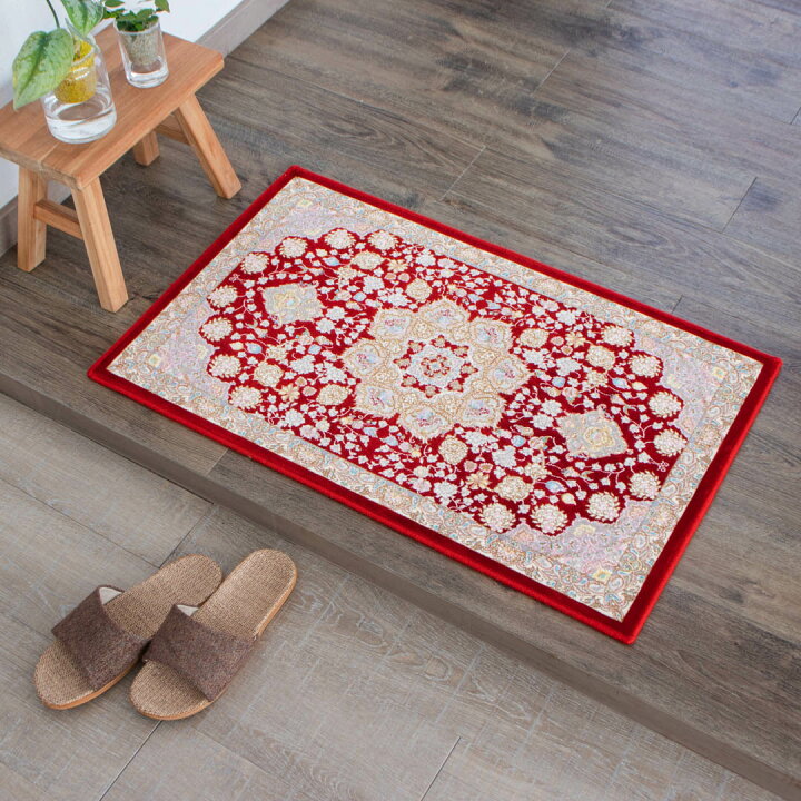 楽天市場】【本場イラン産】50×80cm 織り目の細かさ144万ノット 