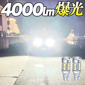 T16 LED バックランプ 爆光 4000ルーメン 12V 2個 無極性 ステルス 高輝度 LEDバルブ 電球 拡散 パーシーウッド r-03