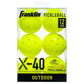 (フランクリン) Franklin X-40 アウトドア ピックルボール ボール スポーツ用品 (12個組) 【海外通販】