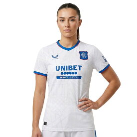 (カストレ) Castore レンジャーズ フットボールクラブ Rangers FC オフィシャル商品 レディース アウェー 半袖 サッカーシャツ ジャージトップ トレーニングシャツ 【海外通販】