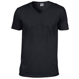 (ギルダン) Gildan メンズ ソフトスタイル Vネック 半袖Tシャツ 無地 トップス 定番 男性用 【海外通販】
