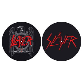 (スレイヤー) Slayer オフィシャル商品 Eagle/Scratched スリップマット ロゴ ターンテーブルマット 【海外通販】