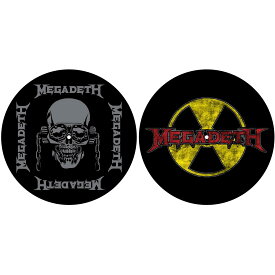 (メガデス) Megadeth オフィシャル商品 Radioactive スリップマット ターンテーブルマット セット (2枚) 【海外通販】
