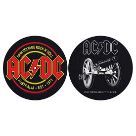 (エーシー・ディーシー) AC/DC オフィシャル商品 Those About To Rock/High Voltage スリップマット ターンテーブルマット セット (2枚) 【海外通販】