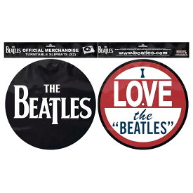 (ビートルズ) The Beatles オフィシャル商品 I Love スリップマット ドロップTロゴ ターンテーブルマット (2枚組) 【海外通販】