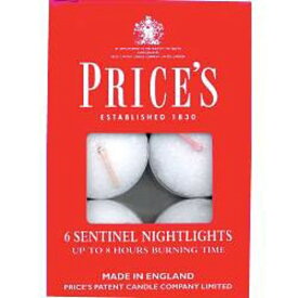 (プライシズ) Prices キャンドル Sentinel Nightlights ろうそく 雑貨 (6個) 【海外通販】