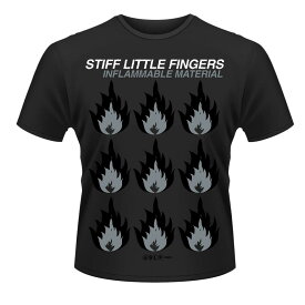 (スティッフ・リトル・フィンガーズ) Stiff Little Fingers オフィシャル商品 ユニセックス Inflammable Material Tシャツ 半袖 トップス 【海外通販】