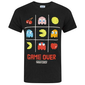 (パックマン) Pac-Man オフィシャル商品 ユニセックス Game Over Tシャツ 半袖 トップス 【海外通販】