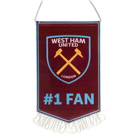 ウェストハム・ユナイテッド フットボールクラブ West Ham United FC オフィシャル商品 No. 1 Fan ペナント 飾り 【海外通販】