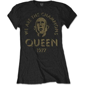 (クイーン) Queen オフィシャル商品 レディース We Are The Champions Tシャツ 半袖 トップス 【海外通販】