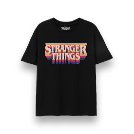 (ストレンジャー・シングス 未知の世界) Stranger Things オフィシャル商品 ユニセックス シーズン4 レトロ Tシャツ ロゴ 半袖 トップス 【海外通販】