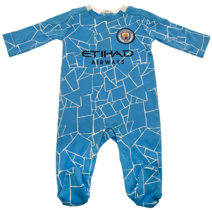 楽天市場 マンチェスター シティ フットボールクラブ Manchester City Fc オフィシャル商品 赤ちゃん ベビー用 長袖 ボディースーツ ロンパース 海外通販 Pertemba Japan