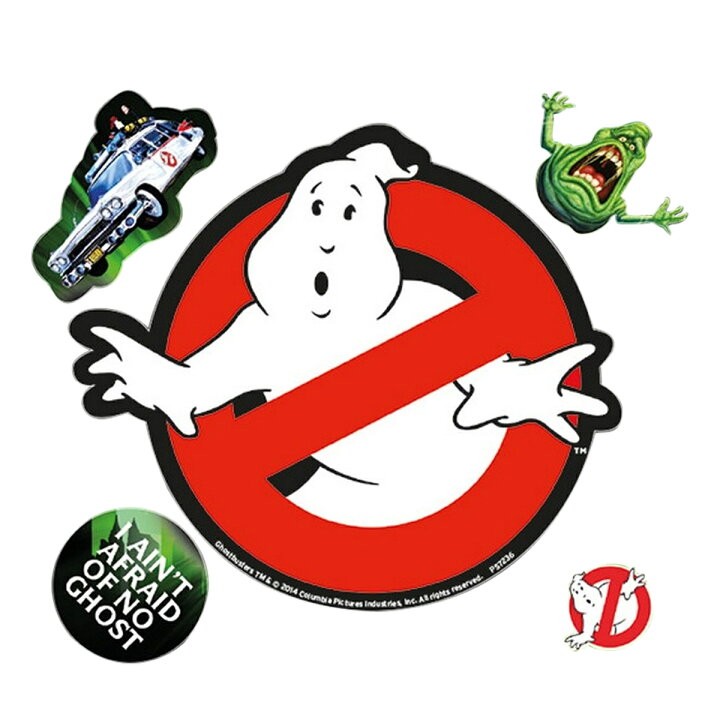 楽天市場 ゴーストバスターズ Ghostbusters オフィシャル商品 ロゴ ビニール ステッカー シール 5ピース 海外通販 Pertemba Japan