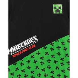 (マインクラフト) Minecraft オフィシャル商品 キッズ・子供 Creeper カラーブロック Tシャツ 半袖 カットソー トップス 【海外通販】