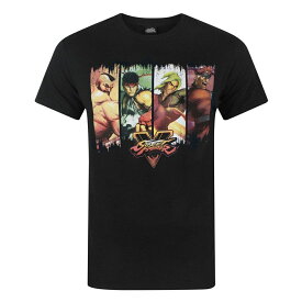 (ストリート・ファイター) Street Fighter オフィシャル商品 メンズ キャラクター パネル Tシャツ 半袖 カットソー トップス 【海外通販】