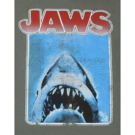 (ジョーズ) Jaws オフィシャル商品 メンズ ディストレス加工 ロゴ Tシャツ 半袖 カットソー トップス 【海外通販】