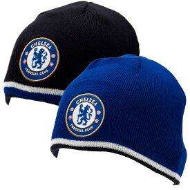 チェルシー フットボールクラブ Chelsea FC オフィシャル商品 リバーシブル ニット帽 ビーニー ニットキャップ 【海外通販】