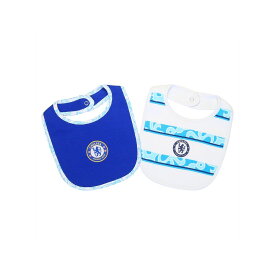 チェルシー フットボールクラブ Chelsea FC オフィシャル商品 ベビー・赤ちゃん クレスト よだれかけ ビブ スタイ セット (2枚組) 【海外通販】