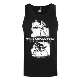 (ターミネーター) Terminator オフィシャル商品 メンズ Genisys ロゴ プリント タンクトップ 袖なし トップス 【海外通販】