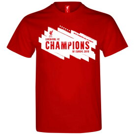 リバプール フットボールクラブ Liverpool FC オフィシャル商品 メンズ Champions League Winners サッカー 半袖 Tシャツ 【海外通販】
