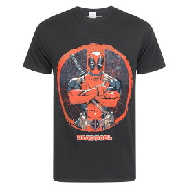 (マーベル) Marvel デッドプール オフィシャル商品 メンズ キャラクター プリント 半袖 Tシャツ 【海外通販】