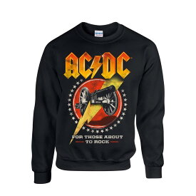 (エーシー・ディーシー) AC/DC オフィシャル商品 ユニセックス For Those About to Rock スエットシャツ 長袖 トレーナー 【海外通販】