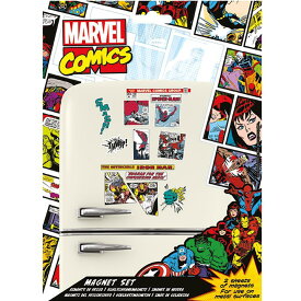 (マーベル) Marvel オフィシャル商品 冷蔵庫 コミック キャラクターマグネット 磁石 (23個入) 【海外通販】