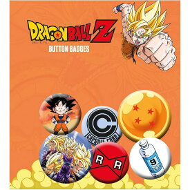 (ドラゴンボールZ) Dragon Ball Z オフィシャル商品 キャラクター 缶バッジ (6個セット) 【海外通販】