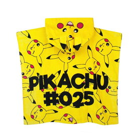 (ポケモン) Pokemon オフィシャル商品 キッズ・子供 ピカチュウ タオル フード付き ポンチョ 【海外通販】