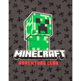 (マインクラフト) Minecraft オフィシャル商品 キッズ・子供 Creeper 全面柄 Tシャツ 半袖 カットソー トップス 【海外通販】