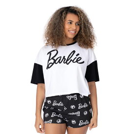 (バービー) Barbie オフィシャル商品 レディース パジャマ 半袖 半ズボン 上下セット 【海外通販】
