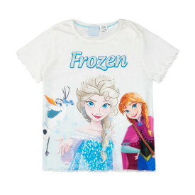 (アナと雪の女王) Frozen オフィシャル商品 キッズ・子供 ガールズ アナとエルサ パジャマ 半袖 半ズボン 上下セット 【海外通販】