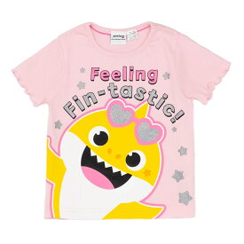 (ベイビーシャーク) Baby Shark オフィシャル商品 キッズ・子供 ガールズ Feeling Fin-Tastic パジャマ 半袖 半ズボン 上下セット 【海外通販】