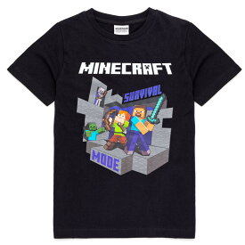 (マインクラフト) Minecraft オフィシャル商品 キッズ・子供 サバイバルモード Tシャツ 半袖 トップス 【海外通販】