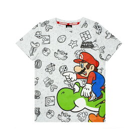 (スーパーマリオ) Super Mario オフィシャル商品 キッズ・子供 ボーイズ Yoshi マール Tシャツ 半袖 トップス カットソー 【海外通販】