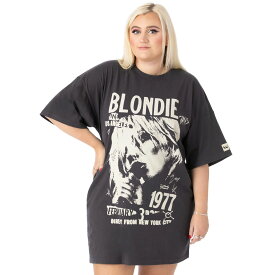 (ブロンディ) Blondie オフィシャル商品 レディース オーバーサイズ Tシャツドレス 半袖 ロングTシャツ 【海外通販】