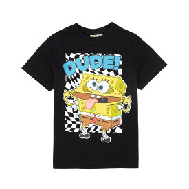 (スポンジ・ボブ) SpongeBob SquarePants オフィシャル商品 キッズ・子供 Dude Tシャツ 半袖 トップス カットソー 【海外通販】