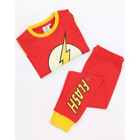 (ザ・フラッシュ) The Flash オフィシャル商品 キッズ・子供 ロゴ 蓄光 パジャマ 長袖 上下セット 【海外通販】